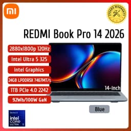 【2026 NEW】Xiaomi REDMI Book Pro 14 Laptop Intel Core Ultra X7 358H Ultra5-338H 32GB+1TB SSD 14-inch Screen Notebook Xiaomi PC