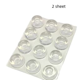 Transparent PVC Crash Pad Transparent Self-Adhesive Door Stopper Rubber Damping Bumper Cabinet Silicone Furniture Pad Protector