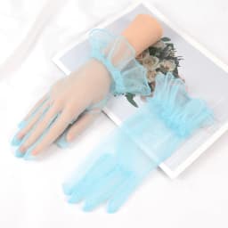 Sexy Transparentes 10 Colors Mesh Tulle Gloves Spring Summer Party Dancing Dress Wedding Thin Gloves Lolita Style Accessories