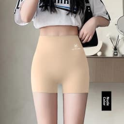 High-Waist Seamless Shark Shorts Ice Silk Lightweight Women's Bottoming Pants Summer Anti-Light Tummy Control Butt Lifting