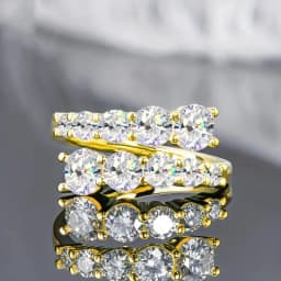 Huitan Aesthetic Flower Adjustable Finger Ring Female Brilliant Zirconia Jewelry for Engagement Ceremony Delicate Accessories