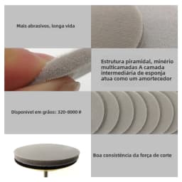 3" 75mm Trizact Hookit Foam Disc Wet & Dry Spong Sandpaper Disc 320-8000 Grit Polishing Buffer Sanding Paper Abrasive Tools