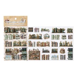 2sheets Book Gallery Series Retro 3D Relief Die Cutting Stickers Creative Decoration DIY Junk Journal Scrapbook Stickers