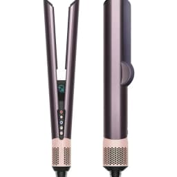 2-in-1 Hair Dryer and Flat Iron Dual Heat Negative Ion Styler for Quick Drying Straightening Travel Portable Home Salon Tool