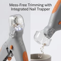 Pet Nail Clippers with LED Light Professional Dog and Cat Grooming Trimmer for Safe Precise Trimming and Polishing
