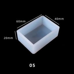 Cuboid Cube Resin Moulds Crystal Epoxy DIY Jewelry Pendant Storage Tray Square Rectangular Casting Accessories Silicone Mold
