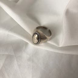 QMCOCO Silver Color Oval Shaped Wide Rings Minimalist Double Layer Line Ring For Women Daily Jewelry Finger Accessories
