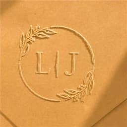 Customize Embossing Stamp Wedding Monogram Embosser Stamp, Personalized 2 Initials Embosser Stamp, Wedding Gift, Hand Held Embos