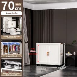 Installation Free Baby Wardrobe Foldableing Storage Cabinet Multi Layer Children's Small Wardrobe Home Clothes Storage Box Stora