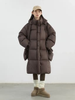 CHIC VEN New Women Down Coats Solid Loose Casual Hooded Down Jacket Female Soft 90 White Duck Down Coat Thick Autumn Winter 2024
