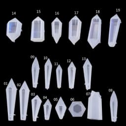 Resin Pendulum Molds Silicone Crystal Molds Epoxy UV Resin Molds for Resin Jewelry Pendant Making DIY Craft Tools