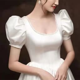 Customized Satin Wedding Dress Bridal Ball Gowns Plus Size Lace up Wedding Dresses Vestidos De Novia De