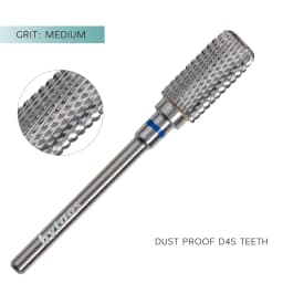 HYTOOS Safety Nail Drill Bits 13mm Barrel Dust Proof D4S Right-handed Carbide Drill Bits for Nails Electric Manicure Drills Tool