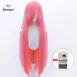 Snoya 100cm Synthetic Fluffy Corn Perm Cosplay Wig Pink Red Blue Purple Anime Party Long Wig for Women