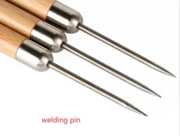 tip Titanium Solder Picks Precision Jewelry Soldering Picks Wooden Metal Handle Jewelry Welding needle Tools