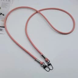 Unicolor Leather Crossbody Bag Strap Replacement with Phone Loss Prevention Chain for DIY Bag Making Projects