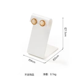 Luxurious Exhibitor Set Jewelry Display Stand White Leather Necklace Pendant Organizer Jewelry Window Counter Display Showcase