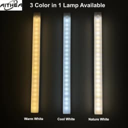 AITHEA USB Rechargeable Motion Sensor LED Bar Light Induction Night Light Portable Long Strip Cabinet Lamp for Kitchen Bedside