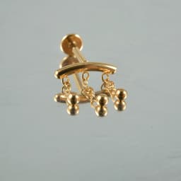1PC-5PCS Surgical Steel Ear Cartilage Drop Chain Lip Studs Gold/Silver Labret Tragus Helix Earring Daith Lobe Piercing Jewelry