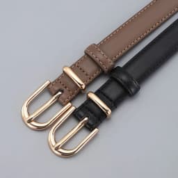 Women's Thin Leather Belt Personalized Alloy Buckle Simple Fashion High Quality Waistband Decorate Belt with Jeans Coat