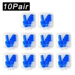 Soft Silicone Earplugs Waterproof Swimming Ear Plugs Reusable Noise Reduction Sleeping Ear Plugs Hearing Protector With Box