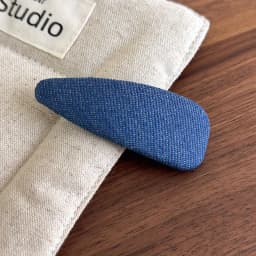New Style Lightening Blue Denim Checkered BB Clip Fabric Hair Clip Fashionable Bang Clip Side Clip Loose Hair Accessory