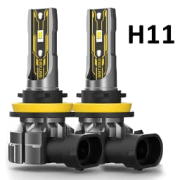 BMTxms 2PCS Canbus H11 H8 LED Fog Light Bulbs H10 9145 H16JP H27 880 881 H27W LED H4 H9 9006 HB4 Car Driving Lamp White Yellow