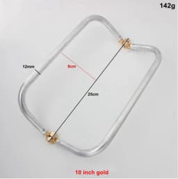 2-30 pieces,Medium 6inch 7.5 inch 8 inch Large 10 inch light weight aluminum tube clutch bag frame,Classical pouch new frames