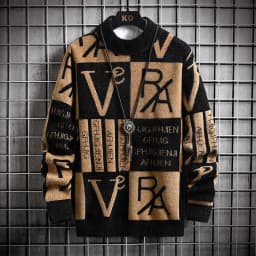 Fashion O-Neck Pullovers Men's Autumnr Winter Thicken Warm Knitwear Jumpers Y2k Streetwear Long Sleeve Knitted Sweaters for Men