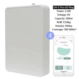 Coverage 500m³ Smart Essential Oil Diffuser Bluetooth App Control Wall Mounted Aroma Diffuser Scent Machine For Hotel Home