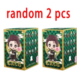 1-12pcs Anime Demon Slayer Blind Box Tanjiro Kamado Nezuko Cartoon Figure PVC Model Ornament Child Christmas Halloween Gift
