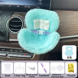Various Styles For Labubu Cartoon Plush Safety Seat Cute Doll Air Outlet Aromatherapy Decoration Car Interior Accessories