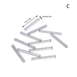 10PCS Wire Diameter 0.4mm Miniature Ballpoint Pen Refill Steel Small Compression Springs