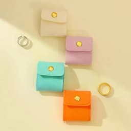 Portable Mini Jewelry Organizer Bag With Multiple Compartments For Rings Necklaces Earrings Travel Storage Bag