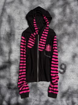 2026 New Japanese Vintage Patchwork Y2K Gothic Skull Print Bunny Ear Punk Streetwear Winter Coat For Edgy Girls