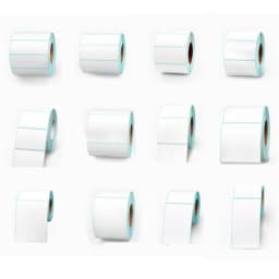 Sticker Label 40*10 mm 1500 Pcs / Roll Thermal Label For Supermarket Label Price Label
