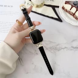 Genuine Band For Apple Watch Leather strap 41mm-45mm 49mm 38mm 40mm 42mm 44mm Slim bracelet iwatch series ultra 2 9 8 7 6 5 4 3