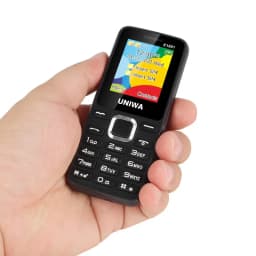 UNIWA E1801 Feature Phone with 1.77 Inch Display 800mAh Battery Dual SIM FM Radio Cell Phone for Elder Man Support TF Expansion