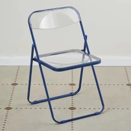 Modern Simple Acrylic Transparent Folding Chair Portable Dining Leisure Chair for Home Living Room Balcony