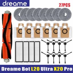 Dreame Bot L20 /L30 Ultra Accessories Main Side Brush Hepa Filter Mop Dust Bag Robot Vacuum Cleaner Replacement Parts