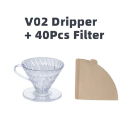 Hot Selling V Shaped 60 Degrees Coffee Maker Set Pour-over Coffee Filter Cup Spiral Hand Filter Cup