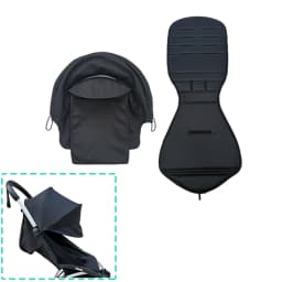 MomTan Stroller Replacement Colth Set For YOYO ,YOYO+ ,YOYO2 Strollers , Waterproof Double Lay 1:1 Original Fabric