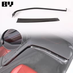 For Chevrolet Corvette C8 2020-2024 Car Accessory ABS Carbon Fiber Car Console Gear Shift Panel Cover door armrest Trim Sticker