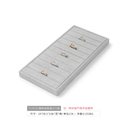 Oirlv Gray Jewelry Display Set Shop Cabinet Display Props Necklace Display Bust Jewelry Store Ring Earrings Bangle Tray