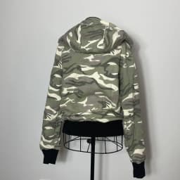 Y2K Vintage Army Green Camouflage Zip Up Jacket Women Harajuku Hot Girl Hoodie Goth Short Coat Sweatshirt Autumn Winter Clothing