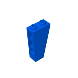 Gobricks GDS-864 Slope, Inverted 75 2 x 1 x 3 compatible with lego 2449 children's DIY Educational Building Blocks Technical