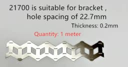 18650 And 21700 Battery 2P Wavy Nickel Strip Nickel Sheet W Type Nickel Strip Coil 2 Units W Type
