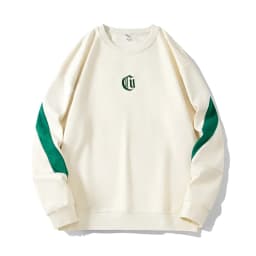 Men's Round Neck Sweatshirt Round Neck Long-Sleeved Embroidery Oversized 6XL, 7XL, 8XL Ugly Christmas Sweatshirts For Men