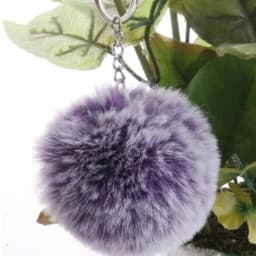 8CM Fluffy Rabbit Fur Ball Key Chain Cute Candy colors Pompom Artificial Rabbit Fur Keychain Women Car Bag Key Ring