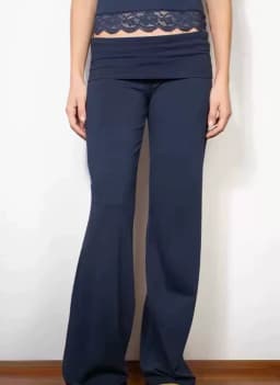 Light grey wing-patterned long pants simple sexy figure-hugging fashionable and trendy Simple fairy retro and sexy high street